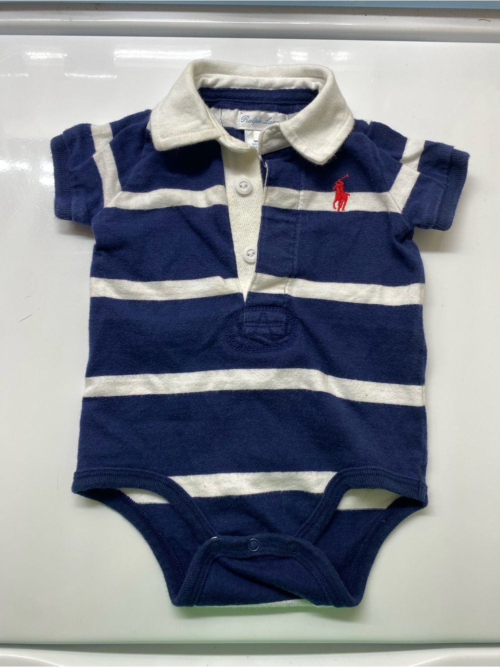 Polo Ralph Lauren Baby Boys Striped Rugby Bodysuit